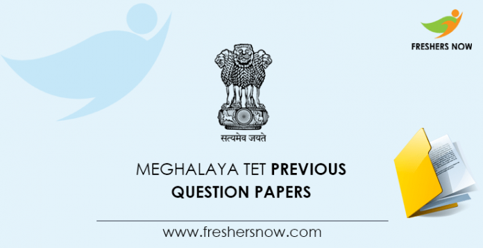 Meghalaya TET Previous Question Papers