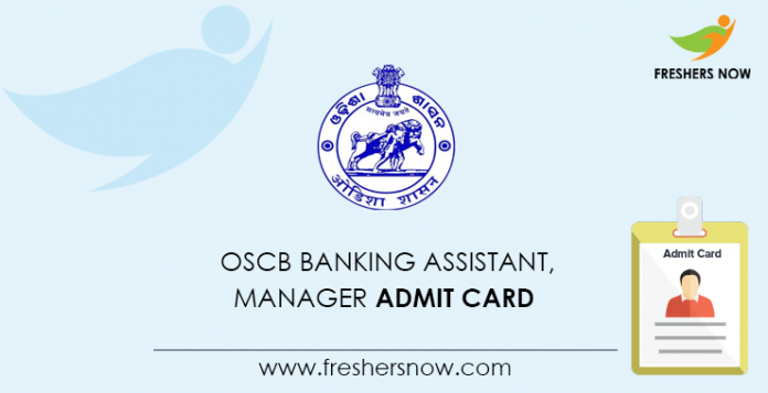 OSCB Banking Assistant, Manager Admit Card