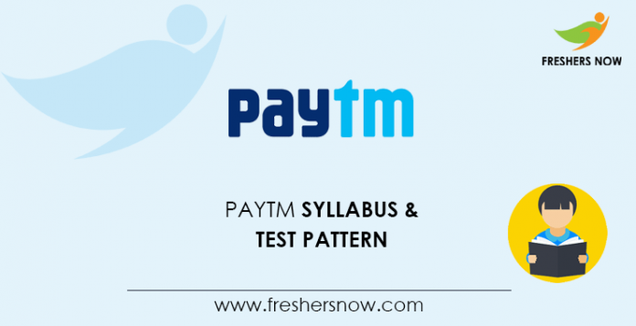 Paytm Syllabus 2020