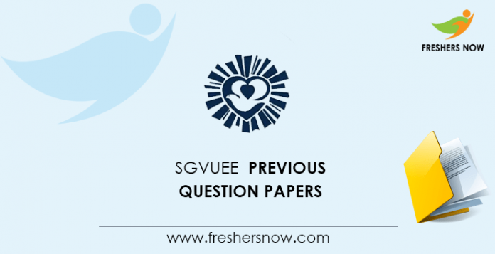 SGVUEE Previous Question Papers