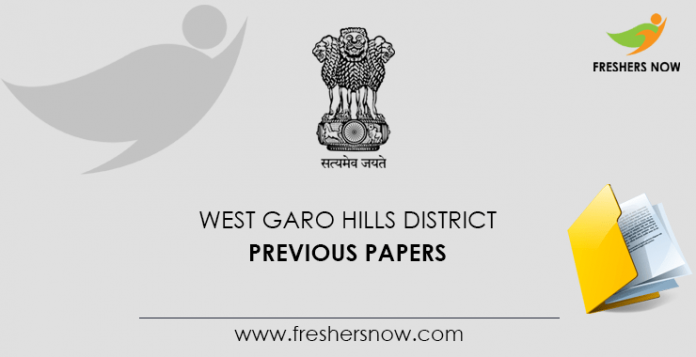 West Garo Hills District Previous Papers