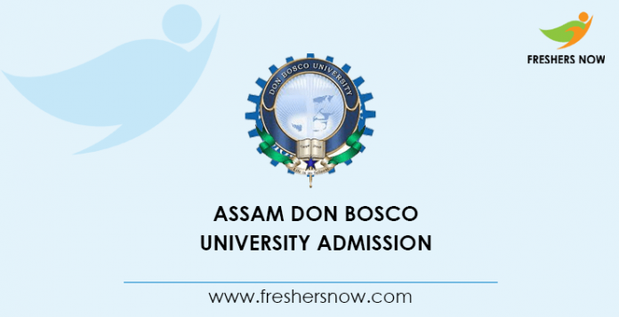Assam Don Bosco University Admission