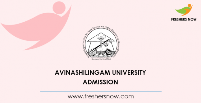 Avinashilingam University Admission
