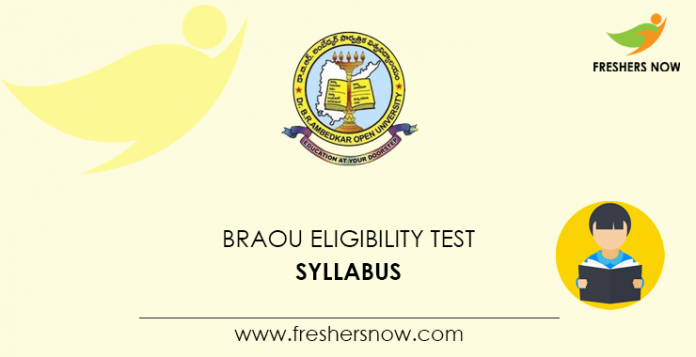 BRAOU Eligibility Test Syllabus