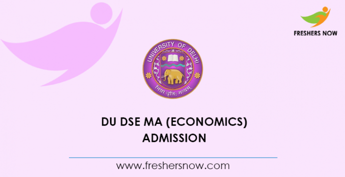 DU DSE MA Economics Admission