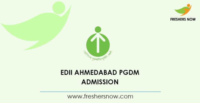 EDII Ahmedabad PGDM Admission