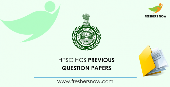 HPSC HCS Previous Question Papers
