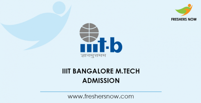 IIIT Bangalore M Tech Admission