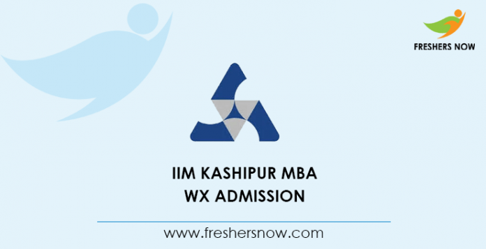 IIM Kashipur MBA WX Admission
