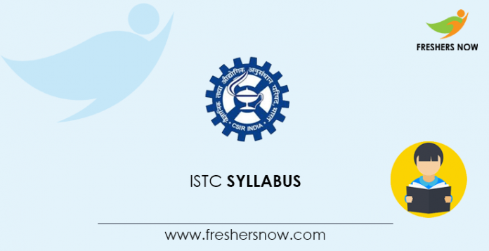 ISTC Entrance Exam Syllabus