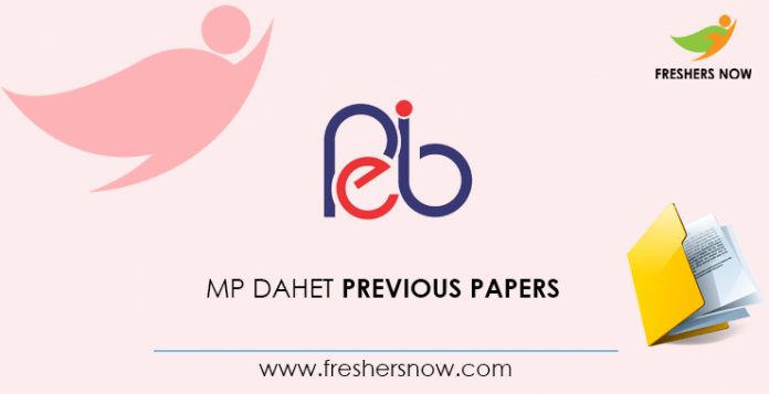MP DAHET Previous Question Papers