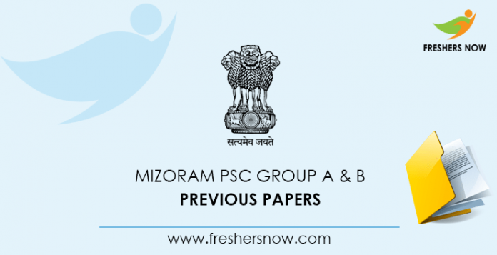 Mizoram PSC Group A Previous Papers