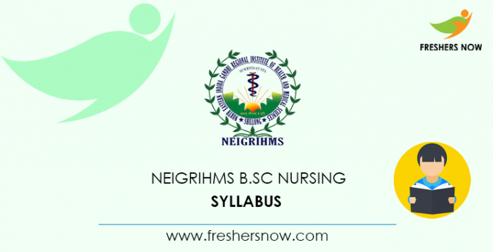 NEIGRIHMS B.Sc Nursing Syllabus