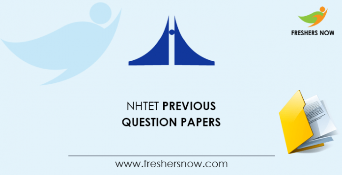 NHTET Previous Question Papers