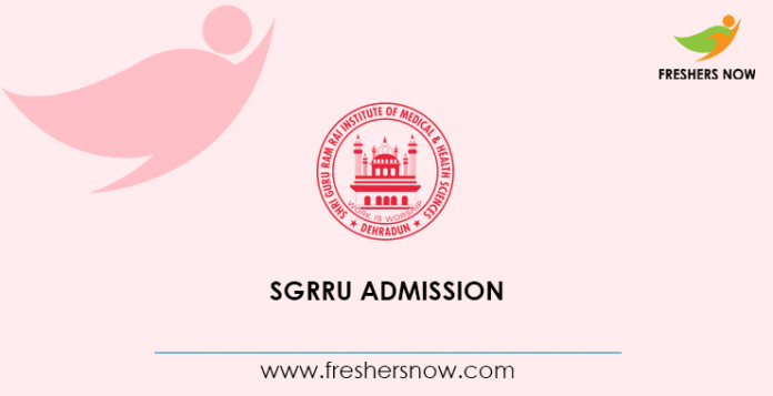 SGRRU Admission