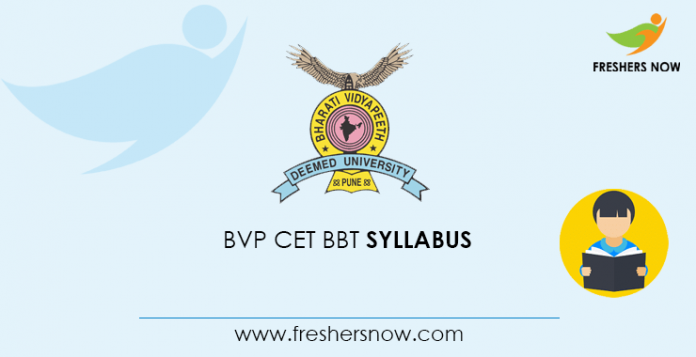 BVP CET BBT Syllabus