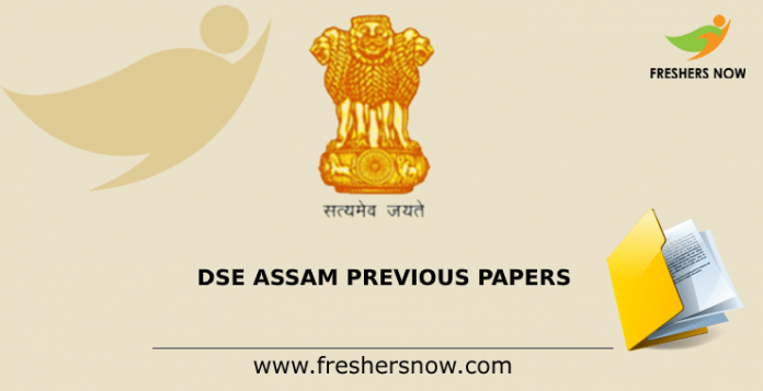 DSE Assam Junior Assistant Previous Question Papers
