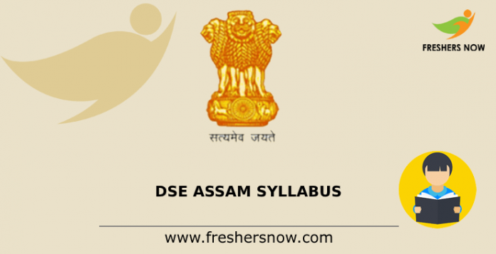 DSE Assam Junior Assistant Syllabus 2020