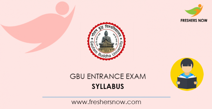 GBU Entrance Exam Syllabus