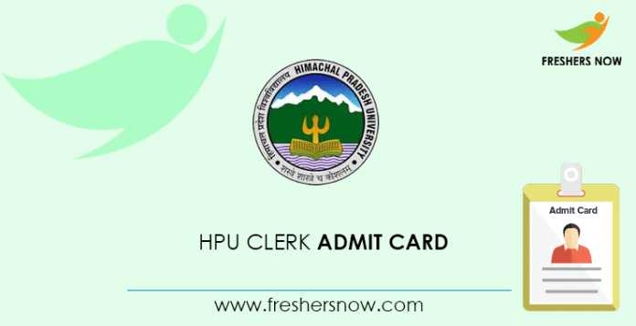 HPU Clerk Admit Card