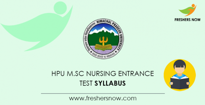 HPU M.Sc Nursing Syllabus
