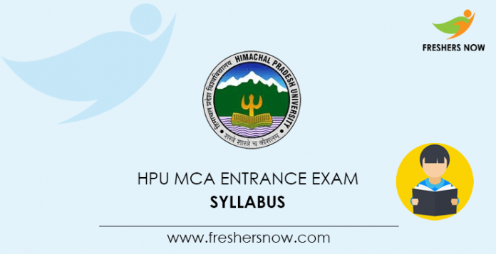HPU MCA Entrance Exam Syllabus