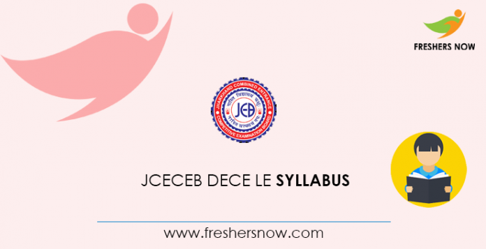 JCECEB DECE LE Syllabus