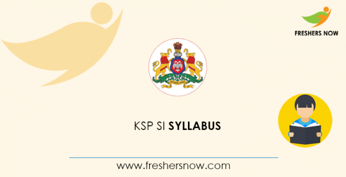 KSP SI Syllabus 2020