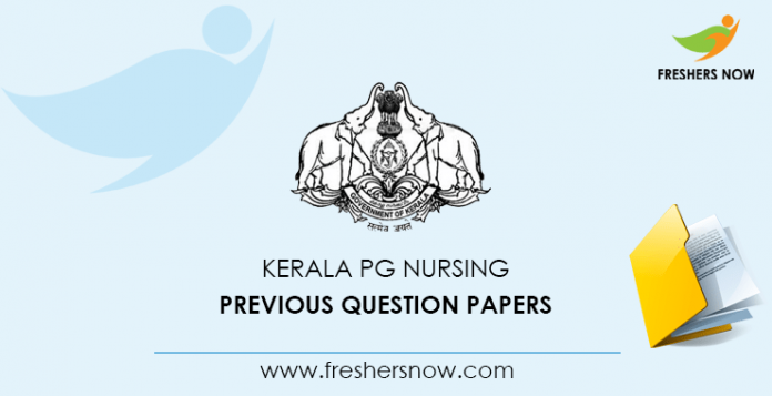 Kerala PG Nursing Previous Question Papers