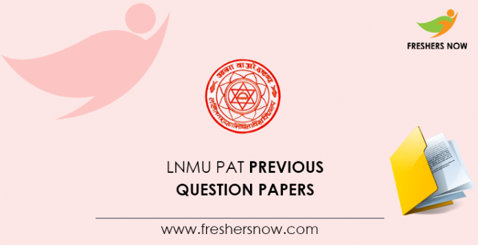 LNMU PAT Previous Question Papers