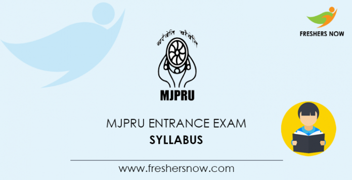 MJPRU Entrance Exam Syllabus