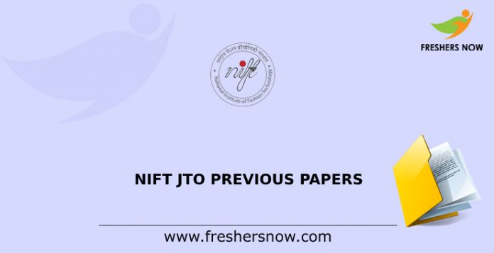 NIFT JTO Previous Question Papers