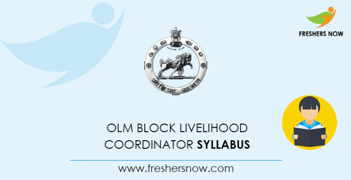 OLM Block Livelihood Coordinator Syllabus 2020