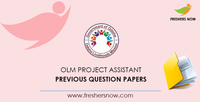 OLM Project Assistant Previous Question Papers