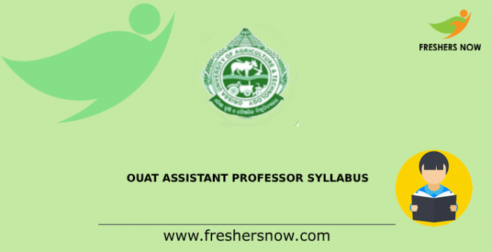 OUAT Assistant Professor Syllabus 2020