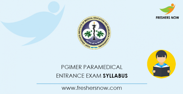 PGIMER Paramedical Entrance Exam Syllabus