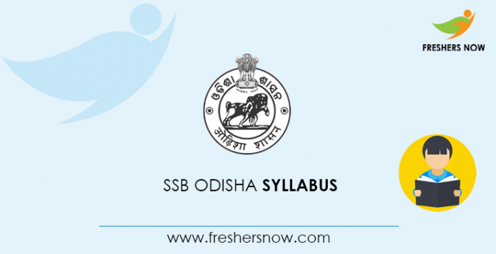 SSB Odisha Syllabus 2020