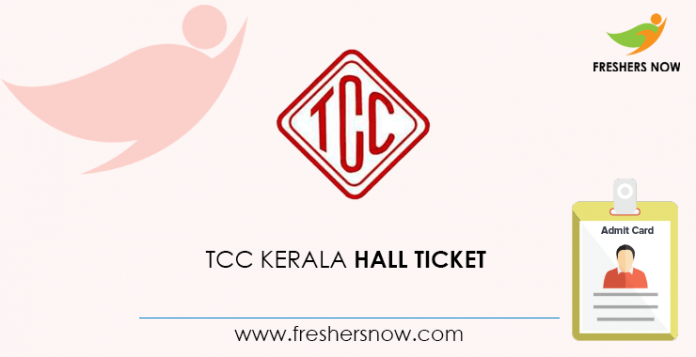 TCC Kerala Helper Hall Ticket