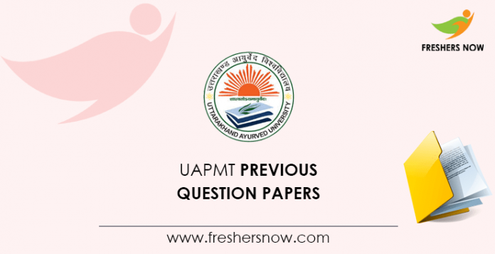 UAPMT Previous Question Papers