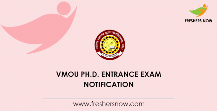 VMOU Ph.D. Entrance Exam Notification