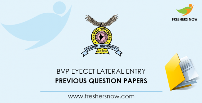 BVP EYECET Lateral Entry Previous Question Papers