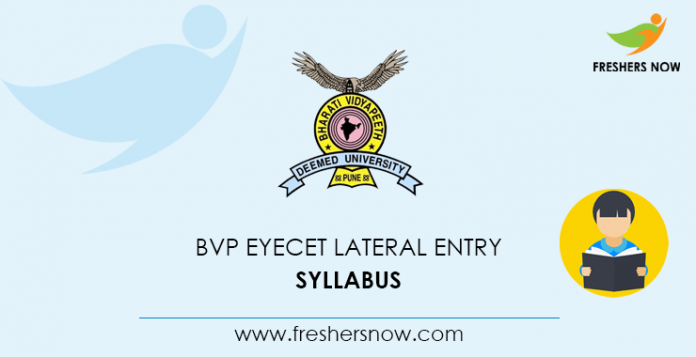 BVP EYECET Lateral Entry Syllabus 2020
