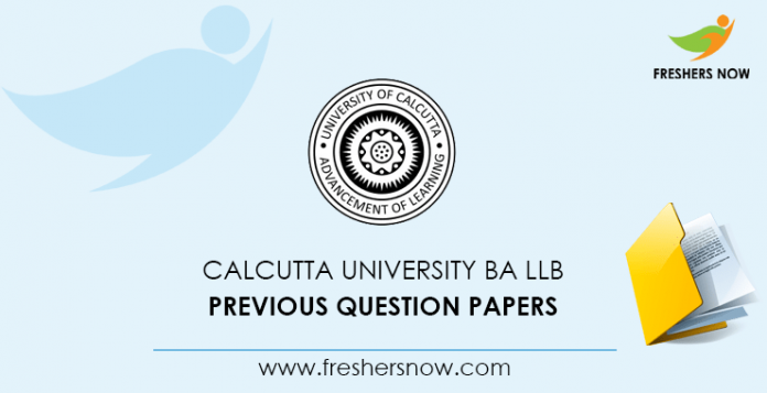 Calcutta University BA LLB Previous Question Papers