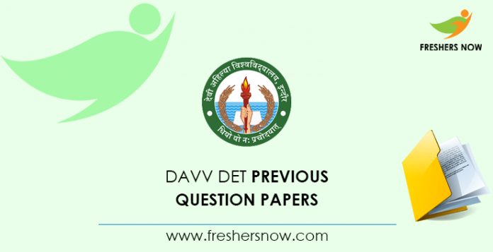DAVV DET Previous Question Papers