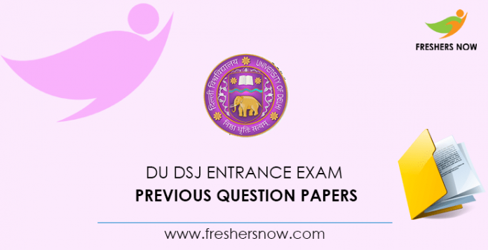 DU DSJ Previous Question Papers