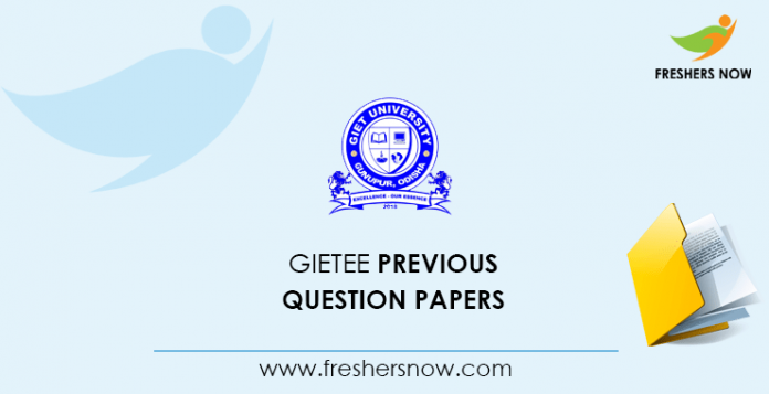 GIETEE Previous Question Papers