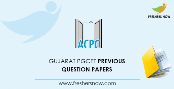 Gujarat PGCET Previous Question Papers