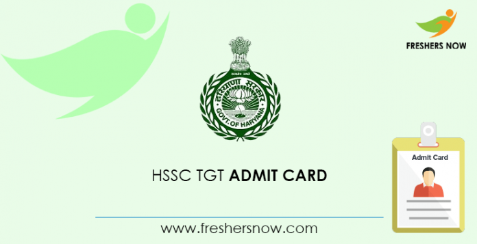 HSSC TGT Admit Card 2020 | Instructor, Work Supervisor ...