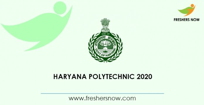Haryana Polytechnic 2020 Notification