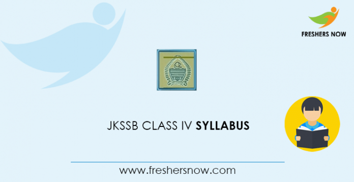 JKSSB Class 4 Syllabus 2020